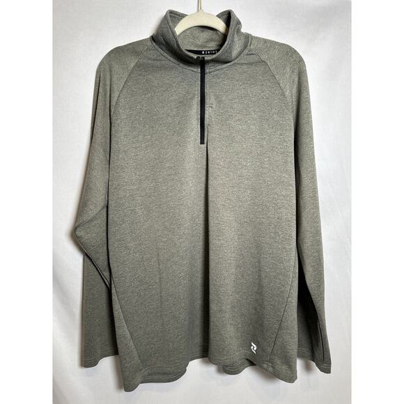 Zelos Pullover Men's Medium Grey 1/4 Zip Activewear Sweatshirt Long Sleeve - Picture 1 of 7